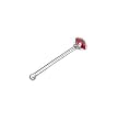 Sterling Silver Red Stone Nose Stud - 1.8 mm Straight End - Sold as a Pair