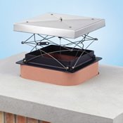 13" x 17" Lock-Top Chimney Damper & Cap