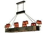 Meyda Tiffany 51057 82 Inch L X 25 Inch D Rectangle Iron Chandelier