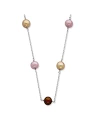 Sterling Silver 8-9mm FW Cultured Pearl w/2in ext. Necklace