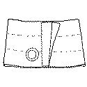 Nu-Form 9" Supp Belt, Right, Std (2 3/8") Large