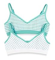 2 Pack Seamfree Spotted & Striped Bras