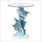 Playful Dolphins Accent Table - Standard Shipping Only - Bits and Pieces Gift Store