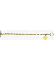 5mm 14k Fancy Hand Made Link Bracelet 7"