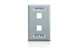 2 Port Flush Mount Wall Plate