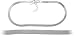 Genuine Sterling Silver Omega Style Anklet