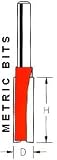 Freud 04-552 20mm Diameter X 3/4 Double Flute Straight Router Bit (1/4 Shank)