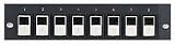 Feed Thru Panel, Cat6, 12-Port w/ InLine Coupler & Bezel
