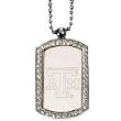 Texas A&M Aggies Crystal Dog Tag NCAA College Athletics Fan Shop Sports Team Merchandise
