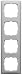 RAHMEN 4-FACH ALPINWEISS BUSCHJAEGER-2514-214K