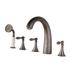 Solid Brass Tub Faucet Brass Finish
