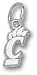 Cincinnati Bearcats Solid Sterling Silver ''C'' Paw 3/8'' Pendant