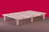 Retail Furnitures item: Spartan Full Size Platform Bed (Unfinished Hardwood)