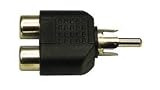 3.5mm stereo jack to 2 X RCA phono adapter adaptor splitter