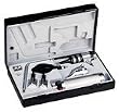 Riester Diagnostic Set, Otoscope and Ophthalmoscope heads with C-handle with Vacuum light 2.7V, econom#2050