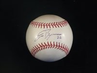 Byrnes, Eric Autographed/Hand Signed Major League Baseball in Black Ink on the Sweet Spot (Early & F