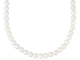 10KT 5 TO 5.5MM NATURAL WHITE CULTURED AKOYA PEARL NECKLACE