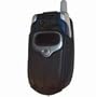 MOTOROLA Full/Half leather case with rotating belt clip for the V300. Black. Retail packaged.