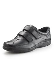 Airflex™ Comfort Leather Riptape Strap Trainers