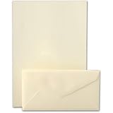 Ecruwhite Kid Finish Monarch Envelopes