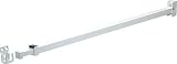 White Telescoping Security Bar Lock for Sliding Glass Doors