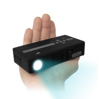AAXA KP500-01 P4 Pico Projector, 80 Lumens, Pocket Size, Li-Ion Battery, 15000 Hour LED Projector, WindowsCE, Media Player, Black