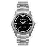 Pierre Cardin Gents Stainless Steel Black Dial Watch