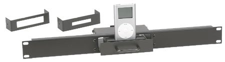 New Raxxess Rack Mount Ipod Dock Single Port Provides Firewire Usb Audio Outputs Easy Release System