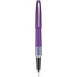 Pilot MR Retro Pop Collection Gel Roller Pen, Purple Barrel with Ellipse Accent, Fine Point, Black Ink (91404)