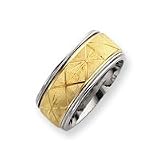 Sterling Silver & Vermeil Inner Channel Spinning Band