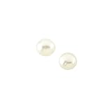 14K Yellow Gold 3.25 MM Button Pearl Children's Earrings
