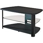 40in TV Stand with Glass Middle Shelf
