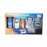 Fusion Razors Gillette Phenom Razor Holiday Gift Set, Power Phenom, 3.33-Ounce Boxes