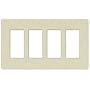 LUTRON CLARO WALLPLATE 4 GNG WH