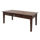 Rochester Coffee Table With One Drawer, Shaker By Winsome Wood