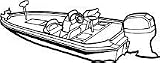 Carver Industries Inc Angled Transom Outboard Bass Boat Style Trailerable Boat Covers Color Gray