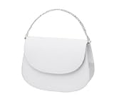 Rounded Flap with Multi Color Beaded Handle Dyeble Evening Bag (D 11077)