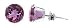 Sterling Silver 5 MM Round Amethyst Cubic Zirconia Stud Post Friction Back Earrings