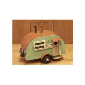 Small Vintage Camper Birdhouse