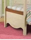 Cassidy 4/6 Poster Bed Footboard In Pine/Windy Maple Finish by Standard Furniture Cassidy 4/6 Poster Bed Footboard In Pine/Windy Maple Finish by Standard Furniture