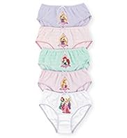 5 Pack Pure Cotton Disney Princess Briefs