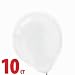 White Pearl 12in Latex Balloons 10ct