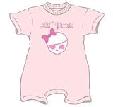 Pirates Lil' Pirate Romper Pink