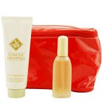 Clinique Wrappings Set-Perfume Spray .85 Oz & Body Lotion 3.4 Oz & Toiletry Bag By Clinique