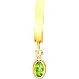 FindingKing提供 Watch & Jewelry Online Shop Ranking 26. 14K Gold Oval Peridot TummyToy Belly Ring 14 Gauge