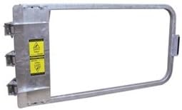 PS DOORS LSG-44-GAL Ladder Safety Gate Mild Carbon Steel, Galvanized, Fits Opening 42-3/4" to 46-1/2", Each