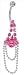 PINK - RITZY DELIGHT Chandelier Dangle Belly Button Ring