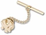New York Yankees 7/16" "NY" Tie Tac - 14KT Gold Jewelry