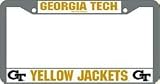Georgia Tech Yellow Jackets Chrome License Plate Frame