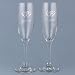Linked Heart Bride/groom Flutes